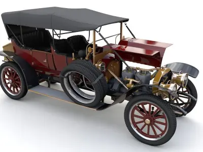 Mercedes 28 60 HP  Phaeton 1911 3D model