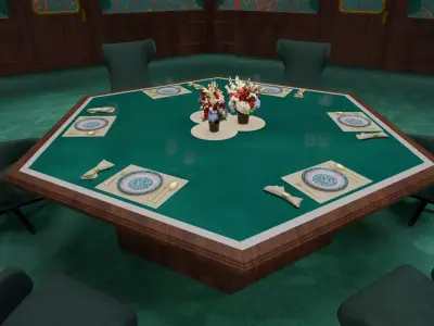 Squid Game VIP Dining Room 3D model