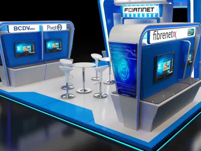 Booth Exhibition Stand a246 3D model