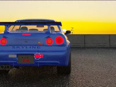 Nissan r34 3D model