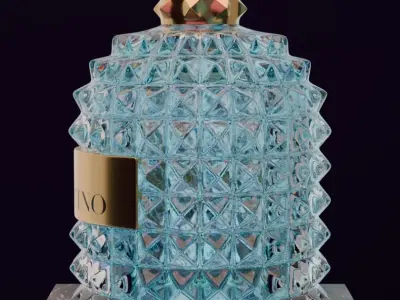 Valentino perfime light blue 3D model product for Advertising 3D model