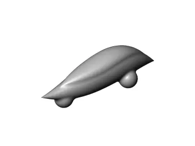 Miniature vehicle automotive speed sculpture N006 3D print model