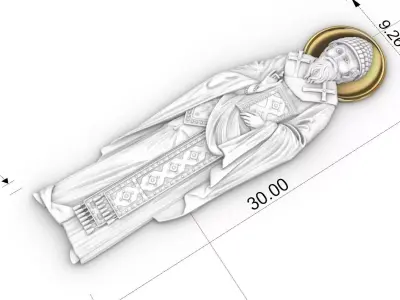 Orthodox icon  Saint Spyridon 3D print model