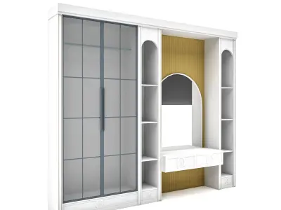 The classic vanity and cabinet  Low-poly 3D model