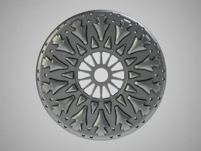 Wooden Door Ornament 3D print model