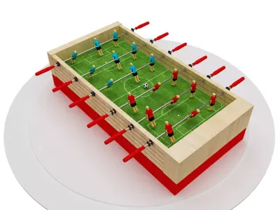 Soccer Football  Game Table f28 3D model