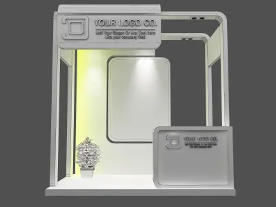 Booth Exhibition Stand a487a 3D model