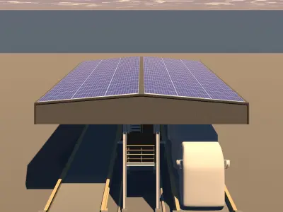 Truck station 3D Model Collection