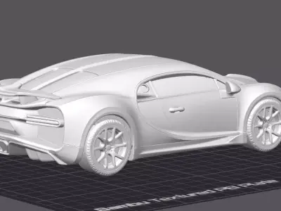 Buggati Chiron 3D Car Model 3D print model