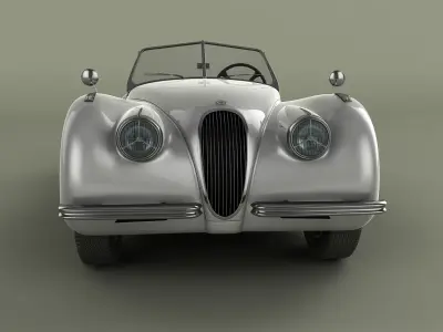 Jaguar XK 120 Roadster  1948 3D model