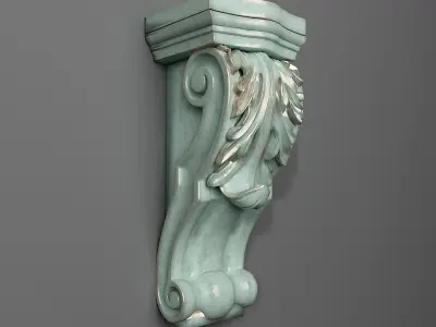 Corbel decorative on wall 3D print model