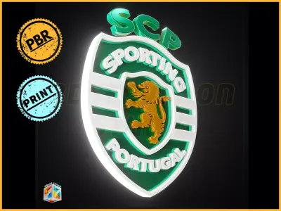 Sporting Clube De Portugal logo - Cinematic - 3D print 3D model