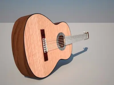 Acoustic Guitar Free 3D model purchase