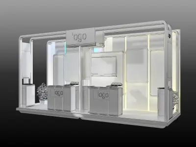 Booth Exhibition Stand a478c 3D model
