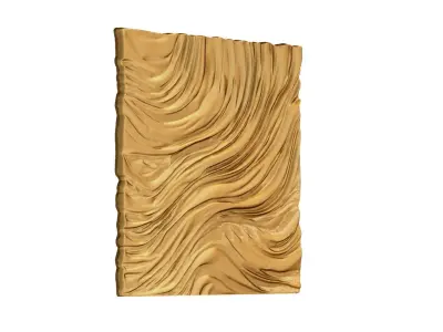 decor set wall panel relief mural CNC 13 3D print model