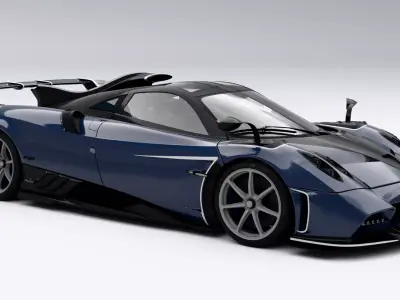 Pagani Imola Low-poly 3D model