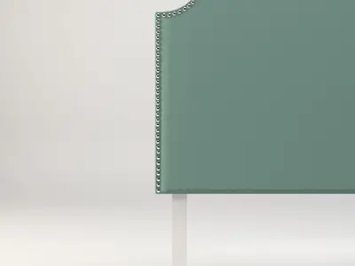 nailhead - headboard - king size headboard - modern headboard Low-poly 3D model