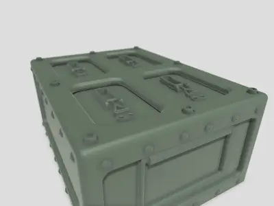 Army Case Crate 3D Print Ready 3D print model
