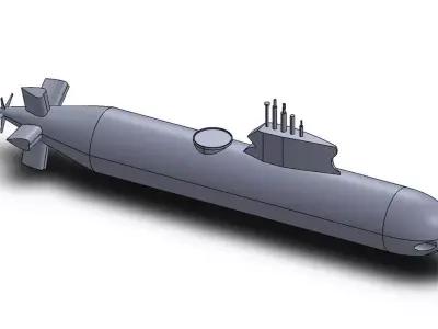 Sub-Marine CAD Model  3D model