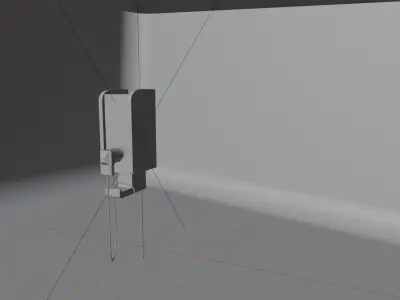 ELECTRIC CAR CHARGE STATION 3D model