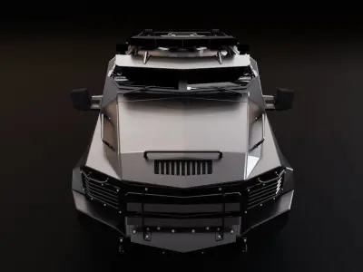 Lenco bearcat lowpoly 3D model Low-poly 3D model