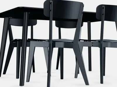 LISABO - LISABO Table and 4 chairs 2 3D model