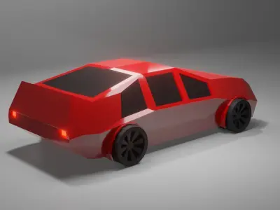 Low poly car Low-poly 3D model 47