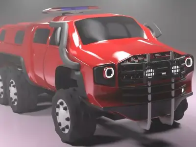 dimber car Low-poly 3D model