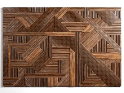 Wooden panels 3 3D model