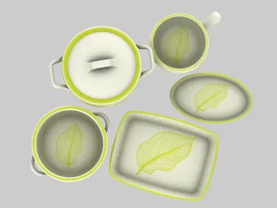 Terracotta Pots 3D model