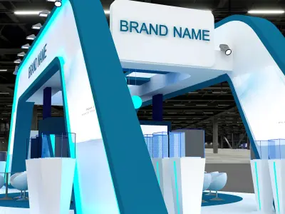 3D Exhibition Booth 3D model purchase