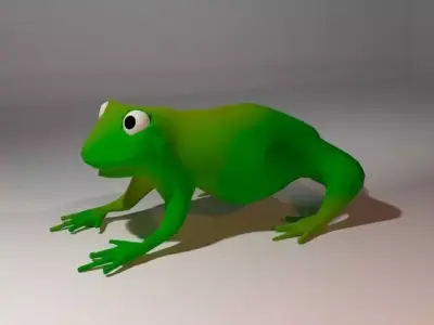 The Frog Low-poly 3D model