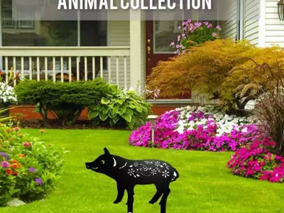 Wonderful Artificial Pig Home and Garden Outdoor Lawn Decor 3D model purchase