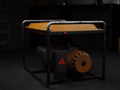 Diesel Generator - PBR Game Ready Low-poly 3D model