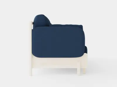 3 Seater Sofa Low-poly 3D model
