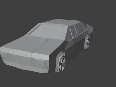 Low-Poly Car Low-poly 3D model