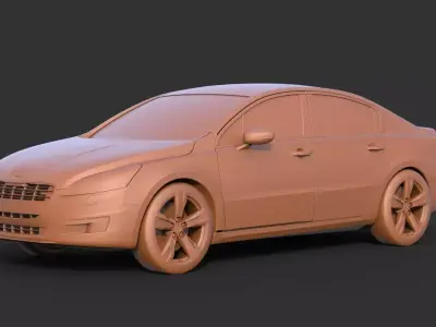 PEUGEOT 508 Sedan 3D print model