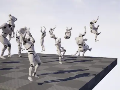 Action Adventure Climbing Animation Pack Vol 1 Low-poly 3D model