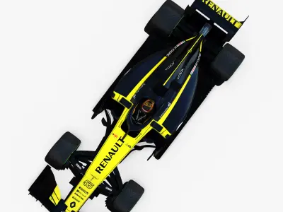 Renault Sport F1 RS18 Low-poly 3D model