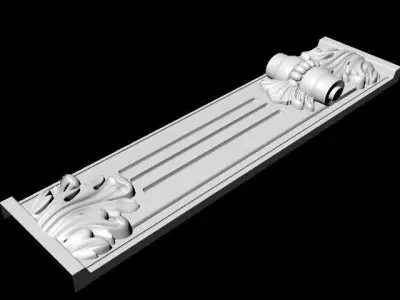 Central decor ornament for furniture 3D model 530