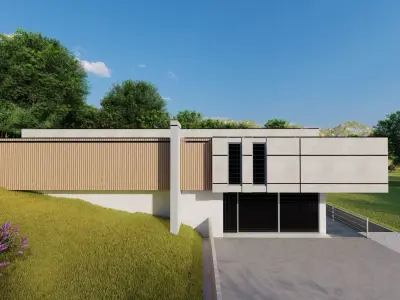 Casa Scene-villa-modern house 3D model