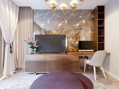 Full scene bedroom master luxury 3D Model 3D model