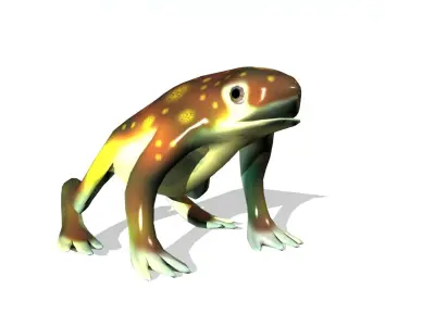CANE TOAD Low-poly 3D model