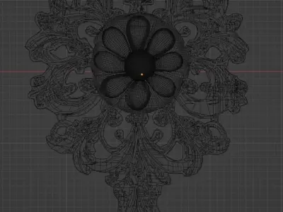 Flower decoration 3D model