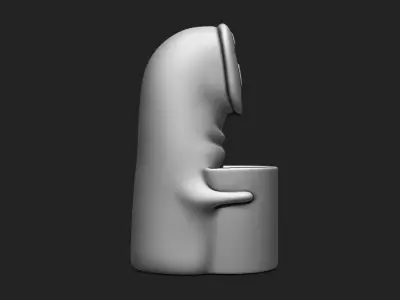 Anime Vase - Stuff Holder - 01 3D print model