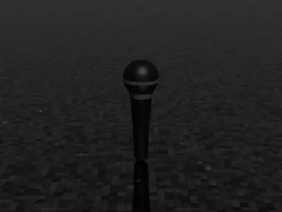 GAME READY KARAOKE ASSET Free low-poly 3D model