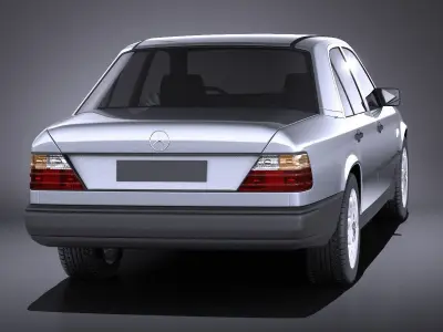 Mercedes W124 E class 1990 VRAY 3D model