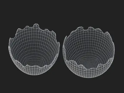 Emoji Pack - Eggs - 22 Models Low-poly 3D model