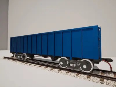 Animated game-ready GondolacarV0 Low-poly 3D model