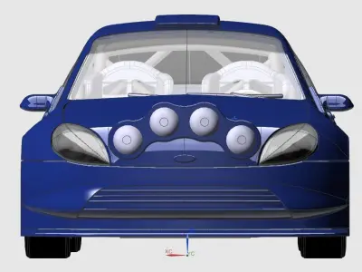 Rally Car 3D model